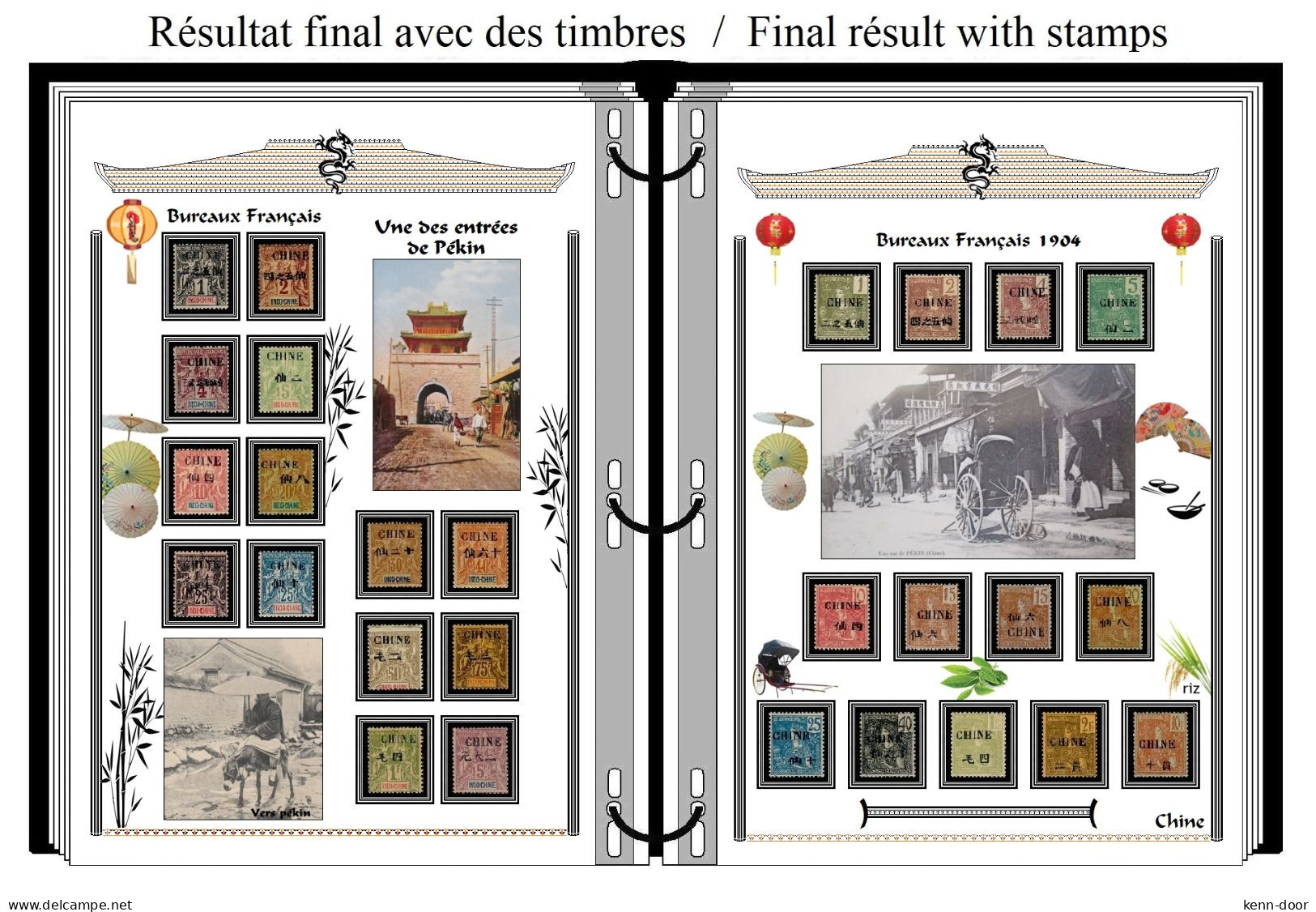 Albums De Timbres à Imprimer CHINE - Autres & Non Classés