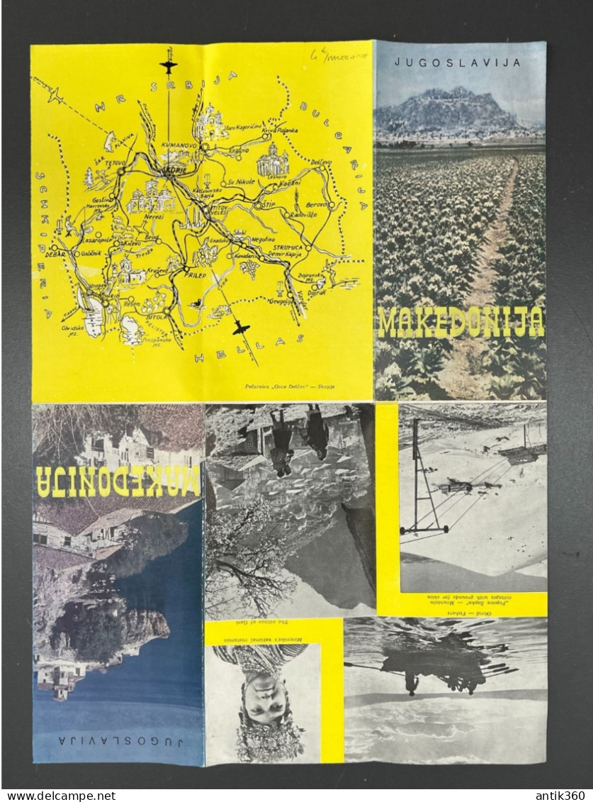 Ancienne Dépliant / Brochure Touristique JUGOSLAVIJA MAKEDONIJA Macédoine Yougoslavie - Toeristische Brochures