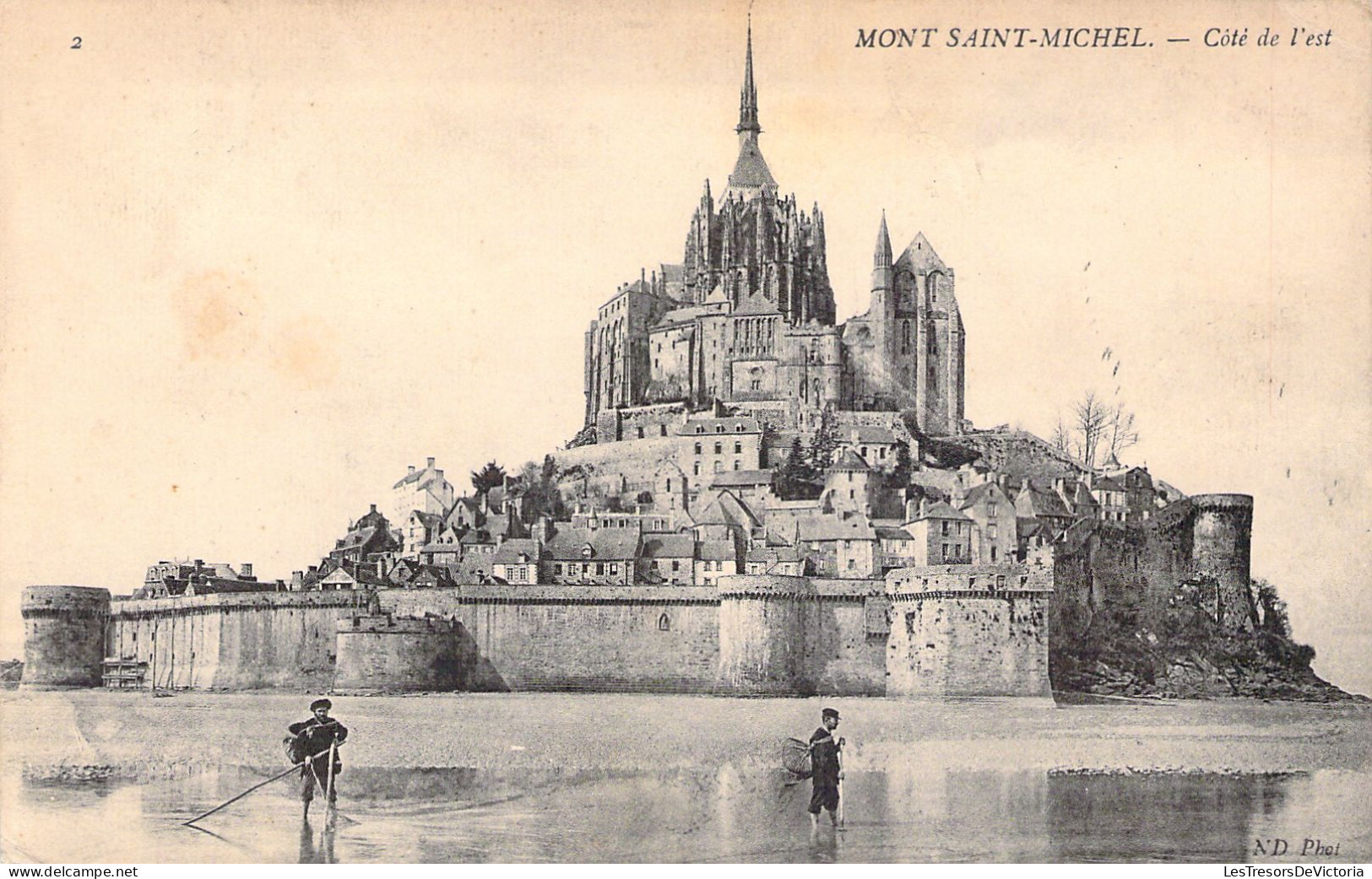 FRANCE - 50 - LE MONT SAINT MICHEL - Côté De L'Est - Carte Postale Ancienne - Le Mont Saint Michel