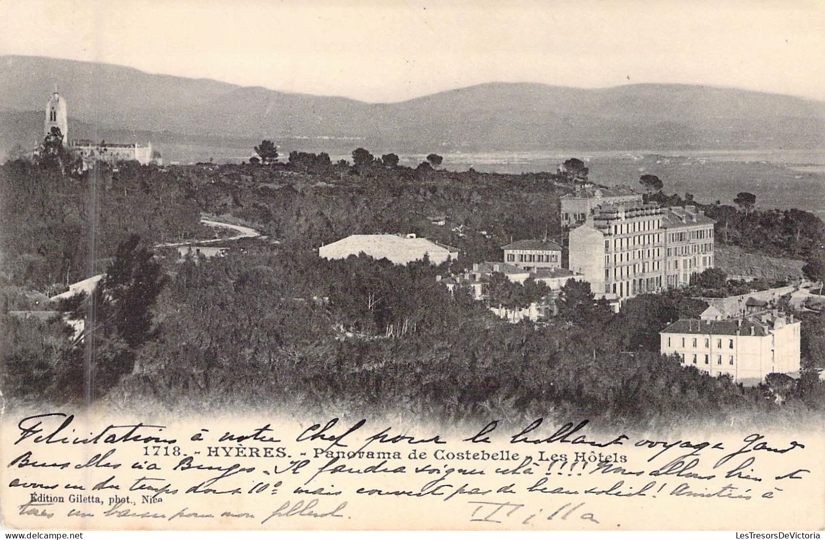 FRANCE - 83 - HYERES - Panorama De Costebelle - Les Hôtels - Edition Giletta - Carte Postale Ancienne - Hyeres