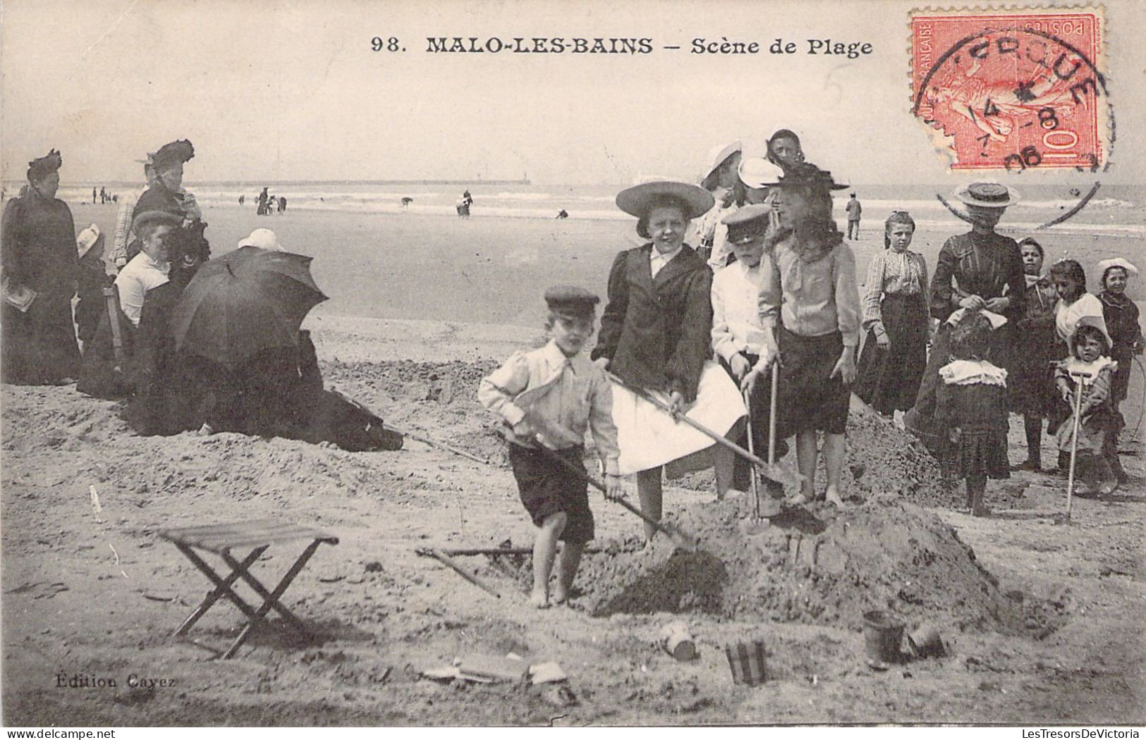 FRANCE - 59 - MALO LES BAINS - Scène De Plage  - Carte Postale Ancienne - Malo Les Bains