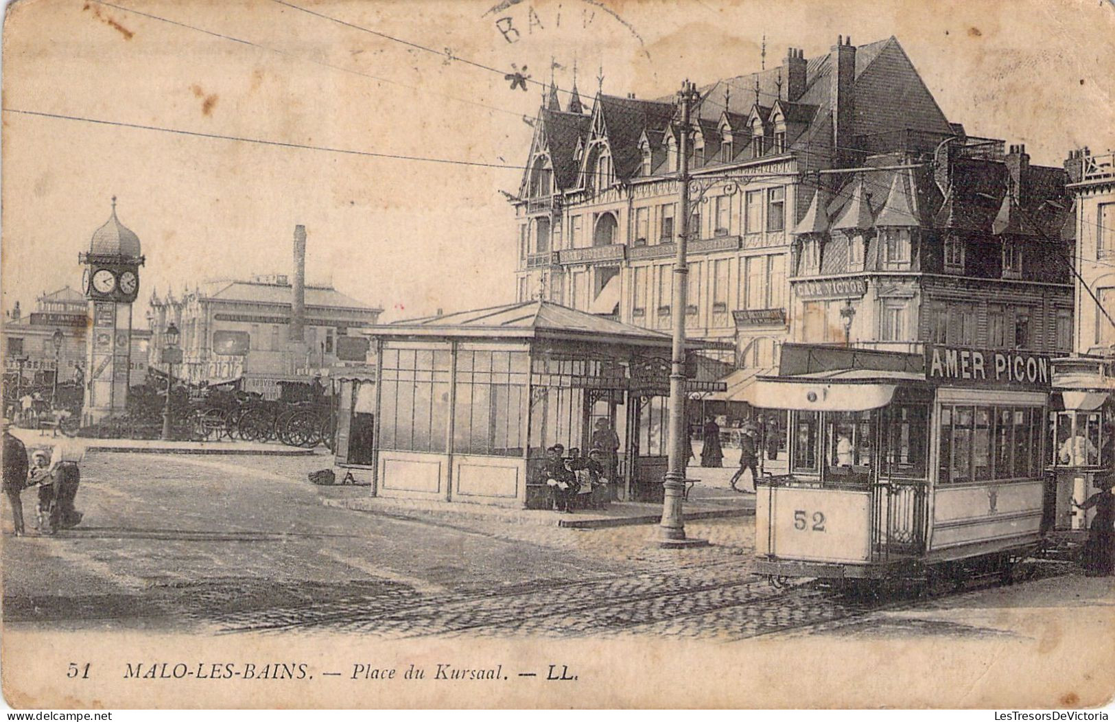 FRANCE - 59 - MALO LES BAINS - Place Du Kursaal - Carte Postale Ancienne - Malo Les Bains