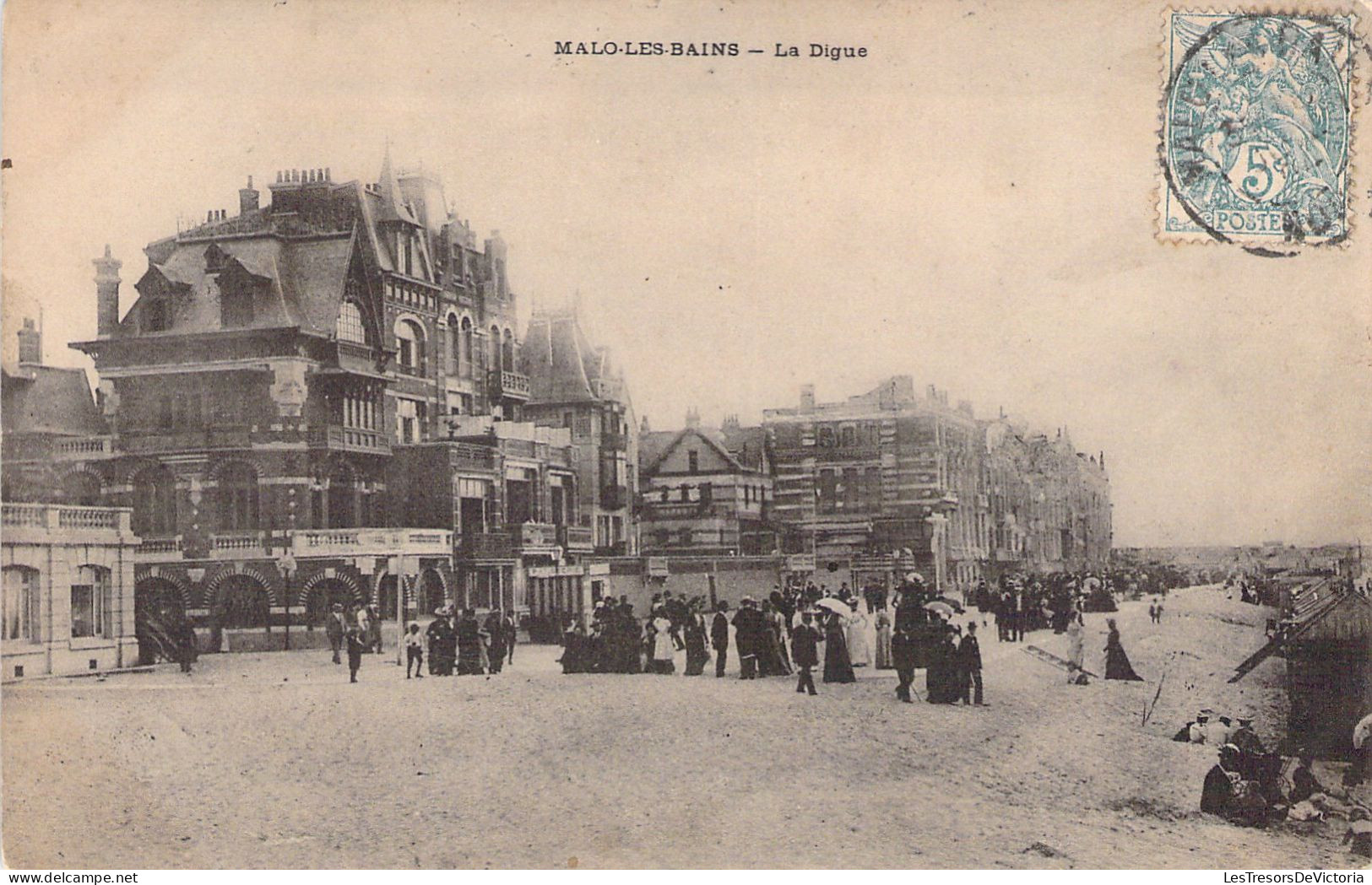 FRANCE - 59 - MALO LES BAINS - La Digue - Carte Postale Ancienne - Malo Les Bains