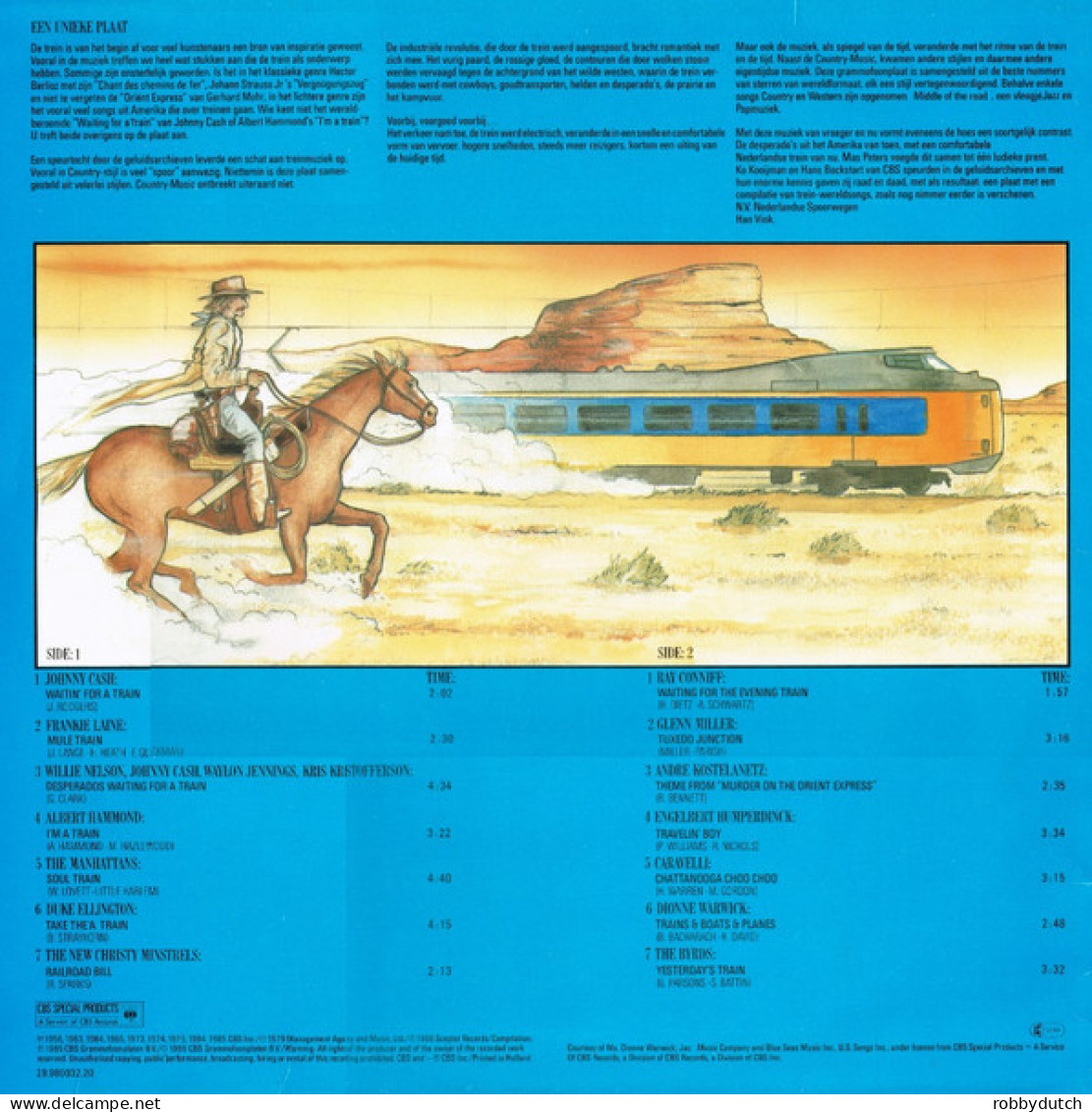 * LP *  TOPPERS ON TRAIN TOUR (Holland 1986 EX) Company Promo - Compilaties