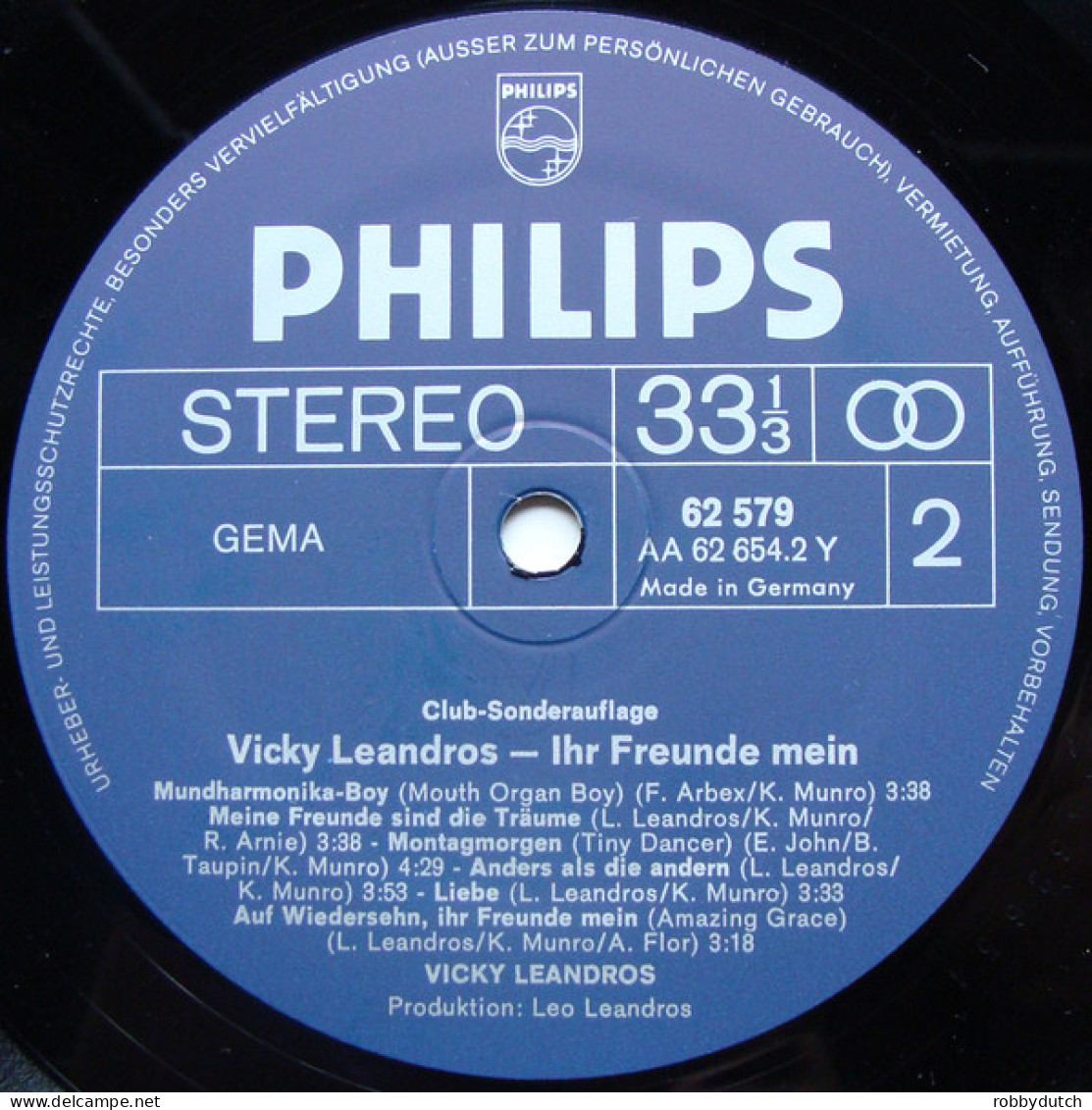 * LP *  VICKY LEANDROS - IHR FREUNDE MEIN (Club Sonderauflage) (Germany 1973) - Other - German Music