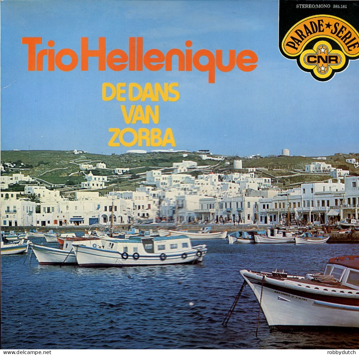 * LP *  TRIO HELLENIQUE - DE DANS VAN ZORBA (Holland 1969 EX!!) - Musiche Del Mondo