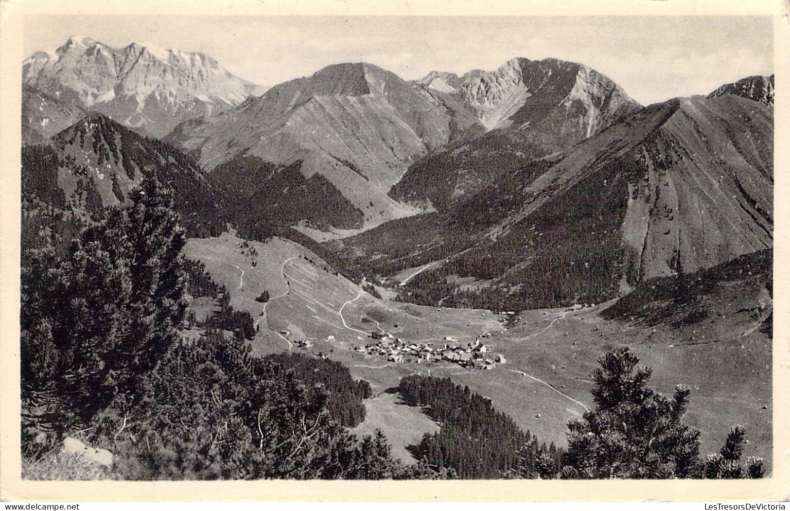 AUTRICHE - Bervang Un Tirol - Blick V Thaneller Geg Zugspitze - Carte Postale Ancienne - Andere & Zonder Classificatie