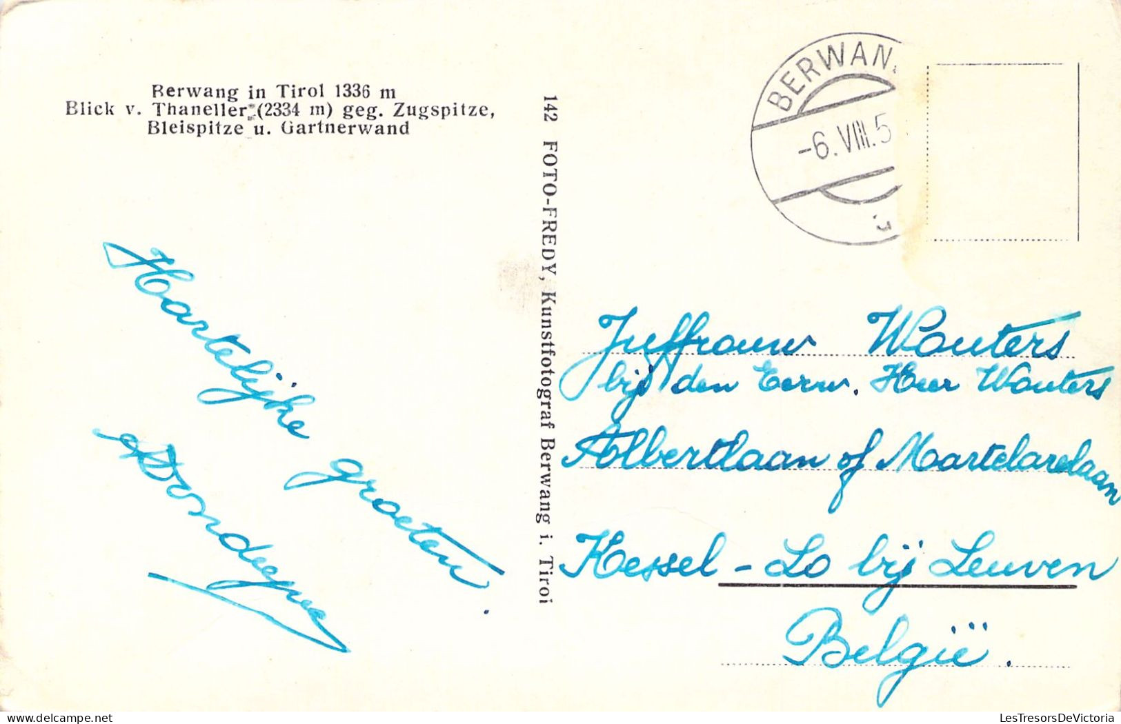 AUTRICHE - Bervang Un Tirol - Blick V Thaneller Geg Zugspitze - Carte Postale Ancienne - Other & Unclassified