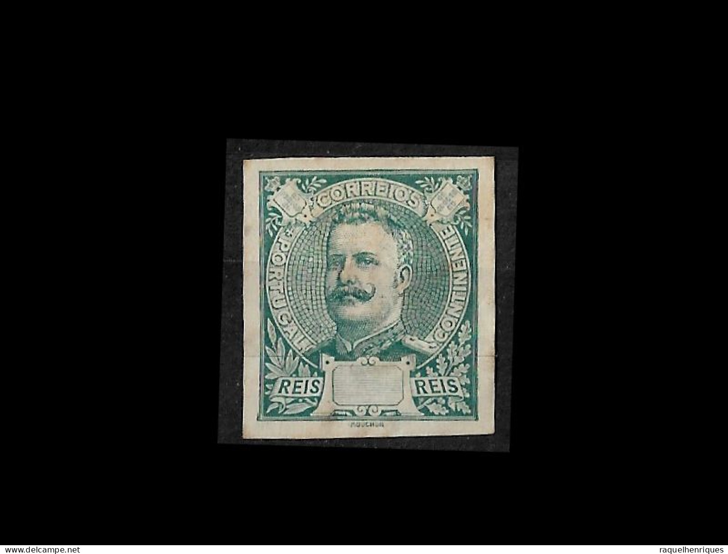 PORTUGAL STAMP - D. CARLOS I - PROVA NÃO DENTEADA SEM TAXA - PROOF IMPERF. NO VALUE MH NG (LESP#17) - Proofs & Reprints