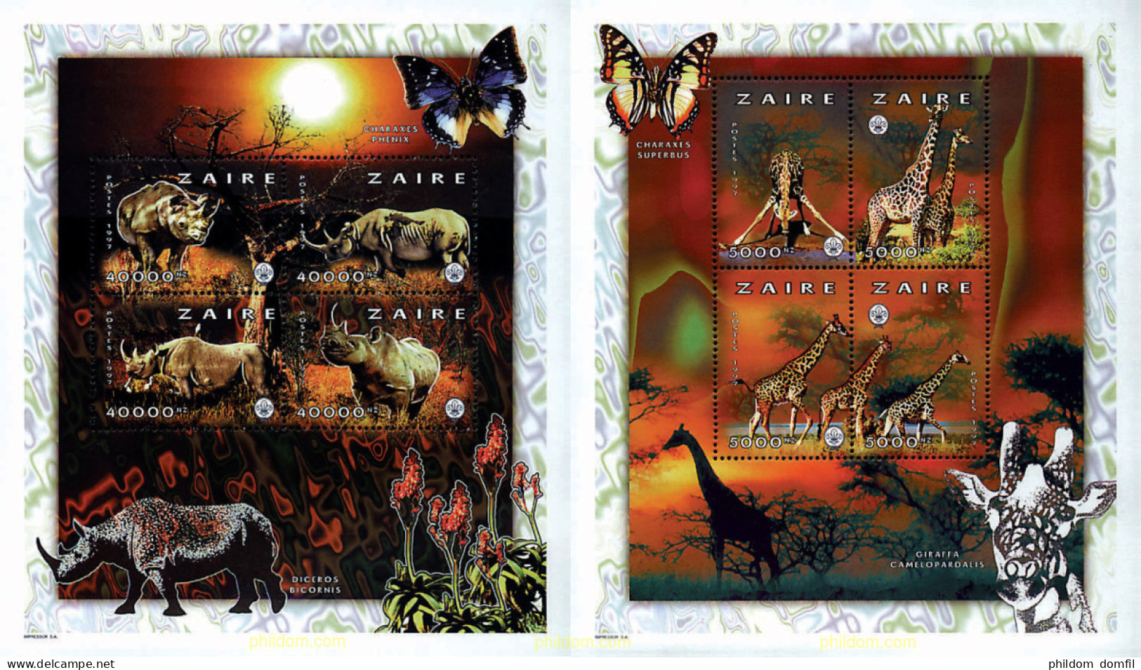 698487 MNH ZAIRE 1997 FAUNA - Araignées