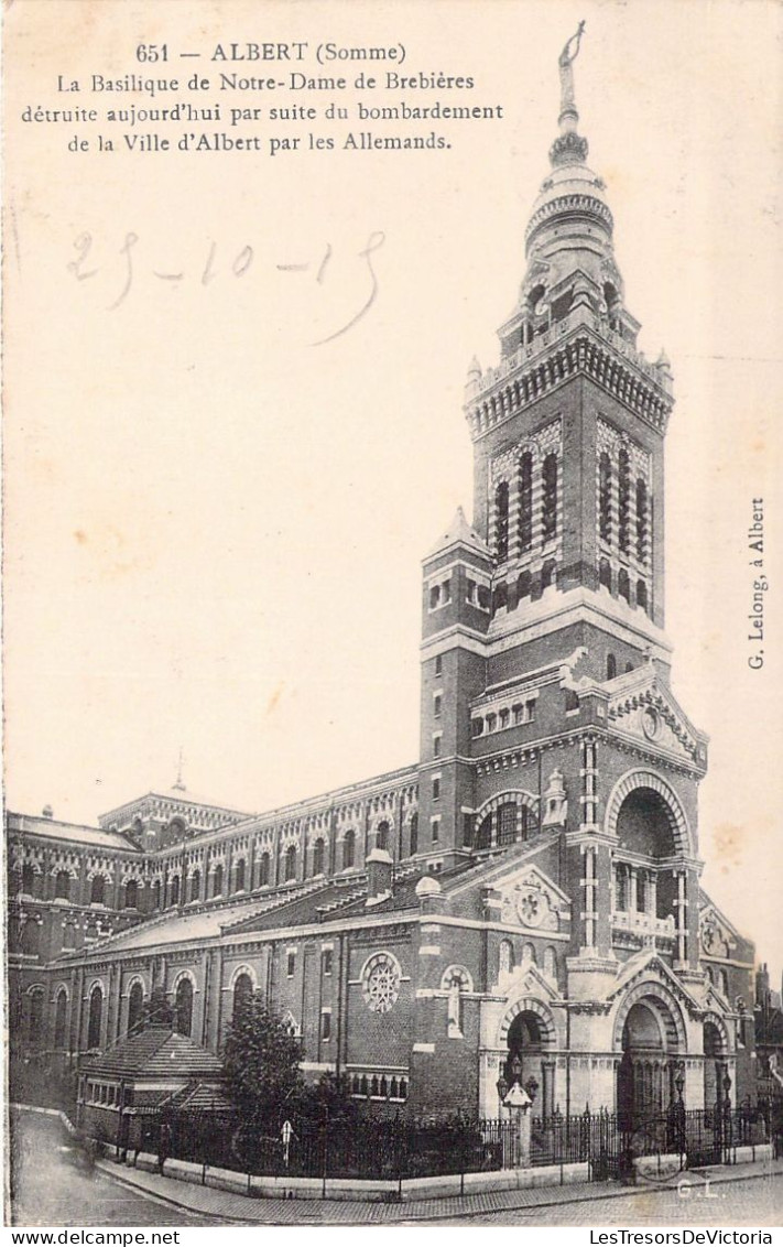 FRANCE - 80 - ALBERT - La Basilique Notre Dame De Brebières  - Carte Postale Ancienne - Albert