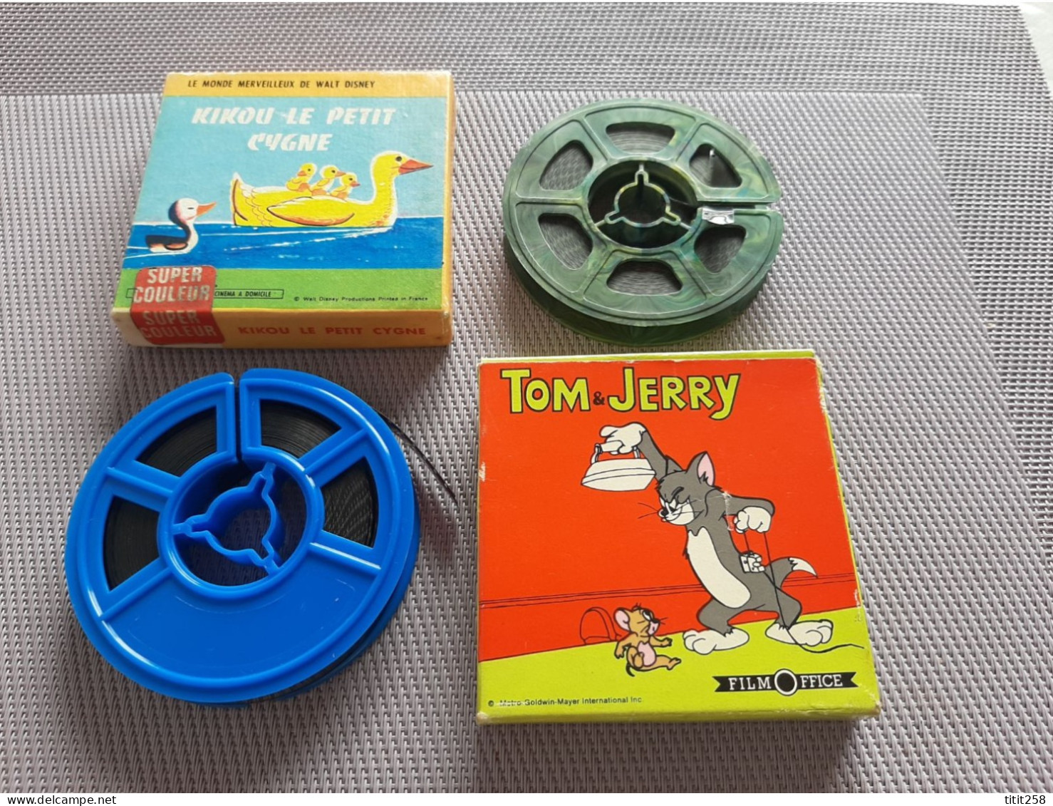 Lot Film Super 8 Walt Disney  Kikou / Tom Et Jerry - 35mm -16mm - 9,5+8+S8mm Film Rolls