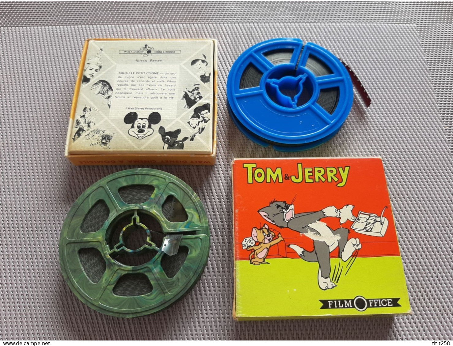 Lot Film Super 8 Walt Disney  Kikou / Tom Et Jerry - 35mm -16mm - 9,5+8+S8mm Film Rolls