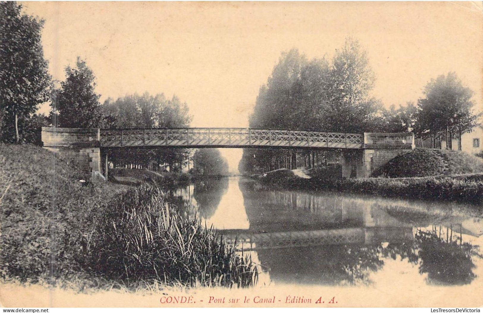 FRANCE - 08 - CONDE - Pont Sur Le Canal - Edition A A - Carte Postale Ancienne - Andere & Zonder Classificatie