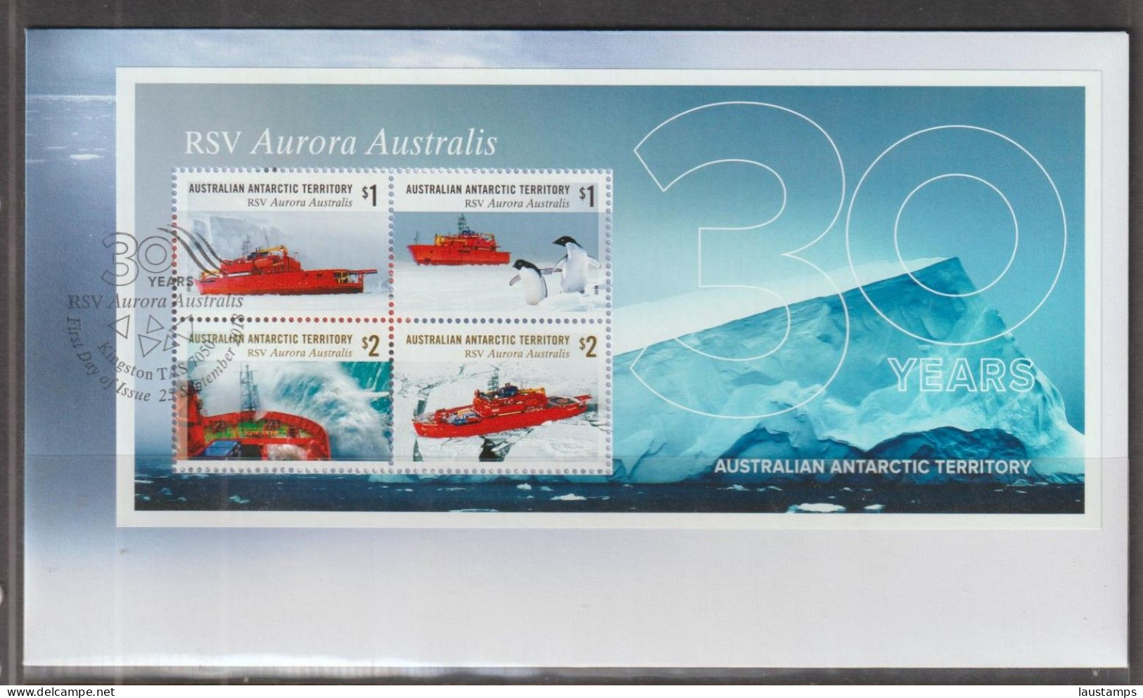 AAT 2018 RSV Aurora Australis 30 Years S/S FDC - FDC