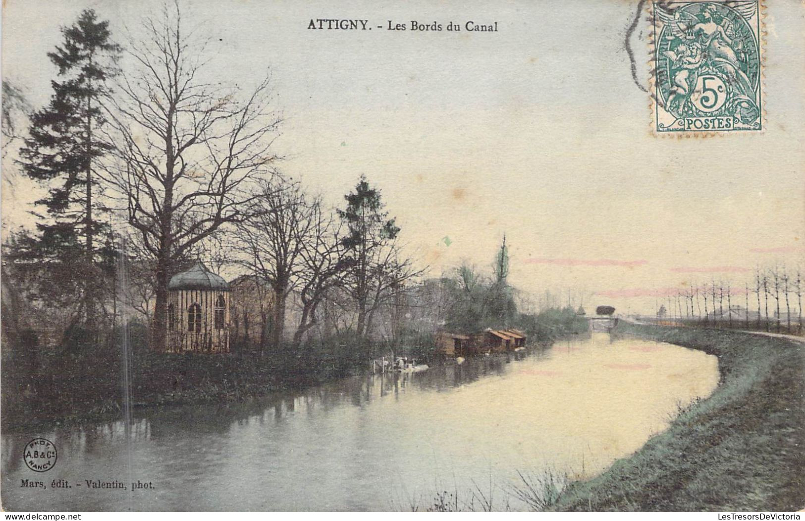 FRANCE - 08 - ATTIGNY - Les Bords Du Canal - Edit Mars - Carte Postale Ancienne - Attigny