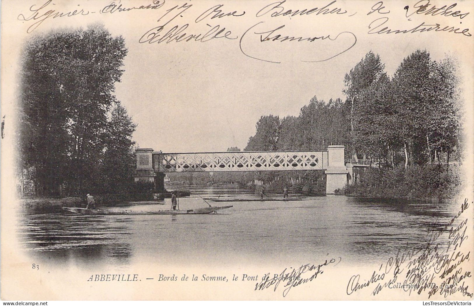 FRANCE - 80 - ABBEVILLE - Bords De La Somme - Le Pont De Belbure - Carte Postale Ancienne - Abbeville