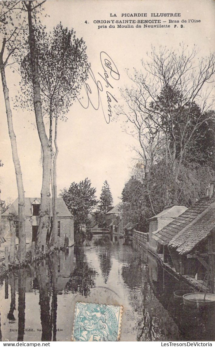 FRANCE - 80 - ORIGNY SAINTE BENOITE - Bras De L'Oise Pris Du Moulin De Neuvillette - Carte Postale Ancienne - Otros & Sin Clasificación