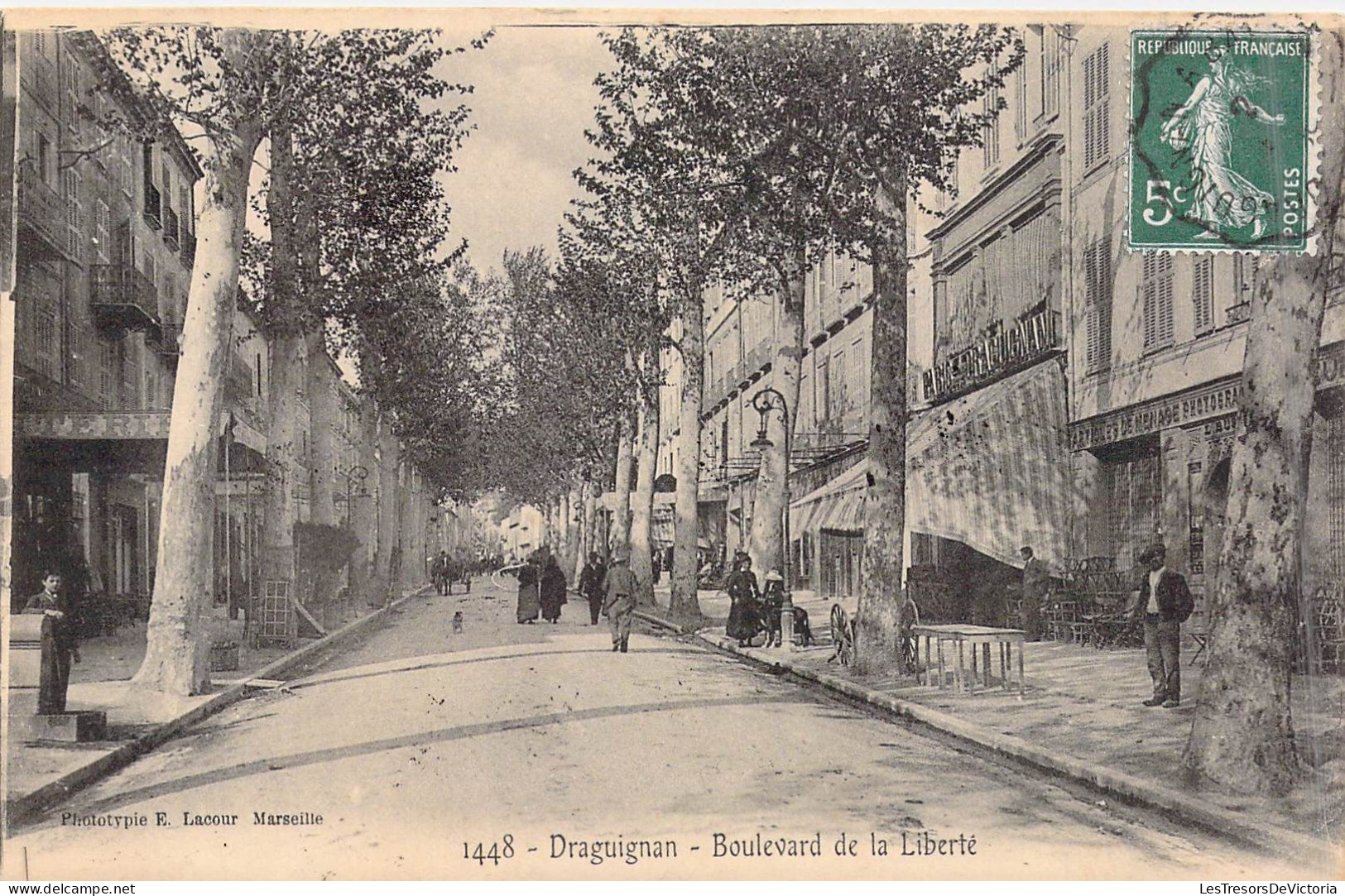 FRANCE - 83 - Draguignan - Boulevard De La Liberté - Carte Postale Ancienne - Draguignan