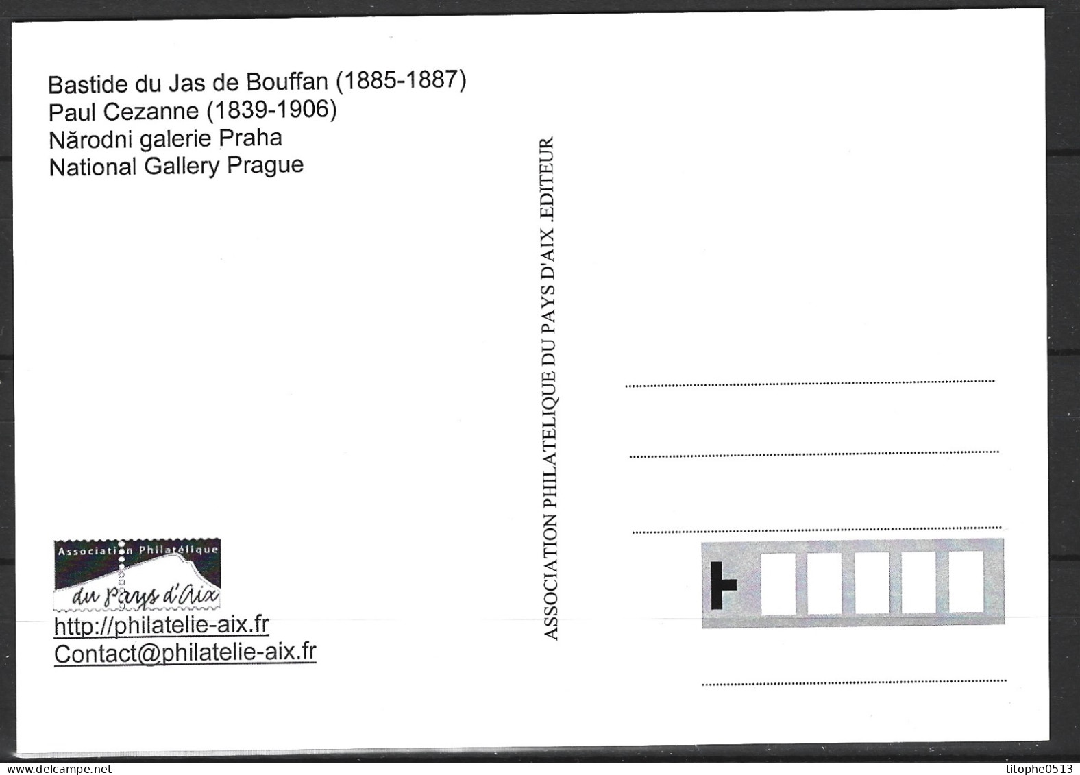 FRANCE. Carte Maximum De 2019. Cézanne/Bastide Du Jas De Bouffan. - Cartas & Documentos