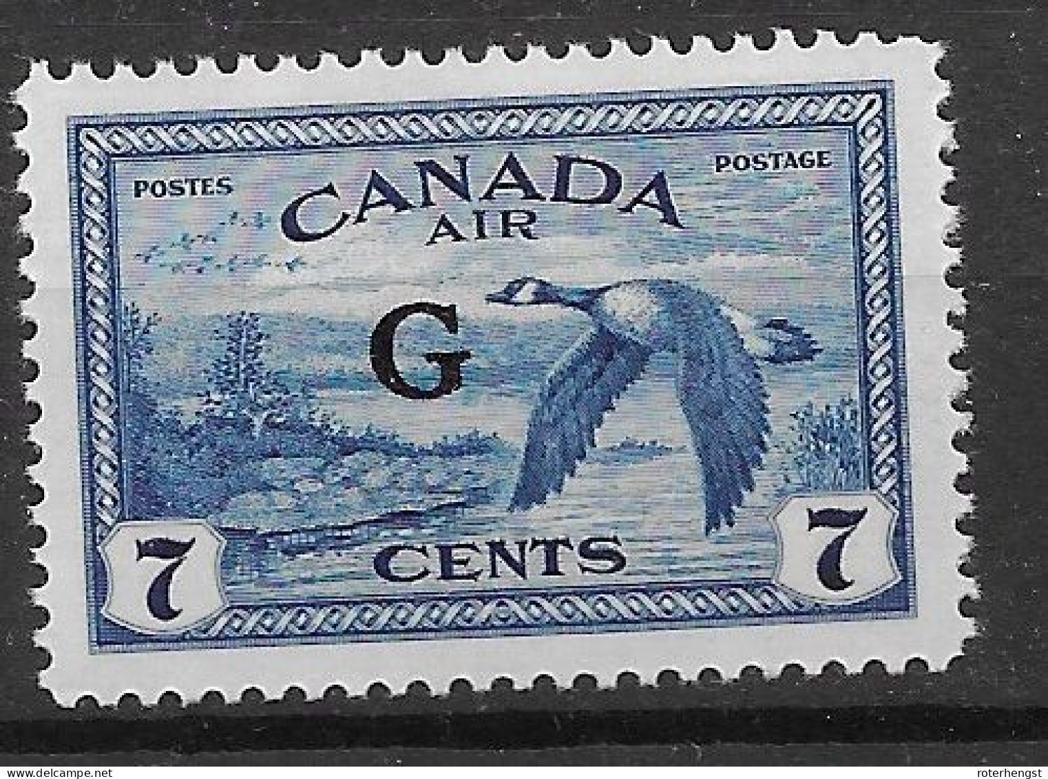 Canada Airmail Official 30 Euros 1950 Mnh ** - Sobrecargados