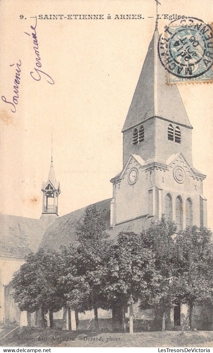 FRANCE - 08 - ARNES - L'église - Carte Postale Ancienne - Sonstige & Ohne Zuordnung