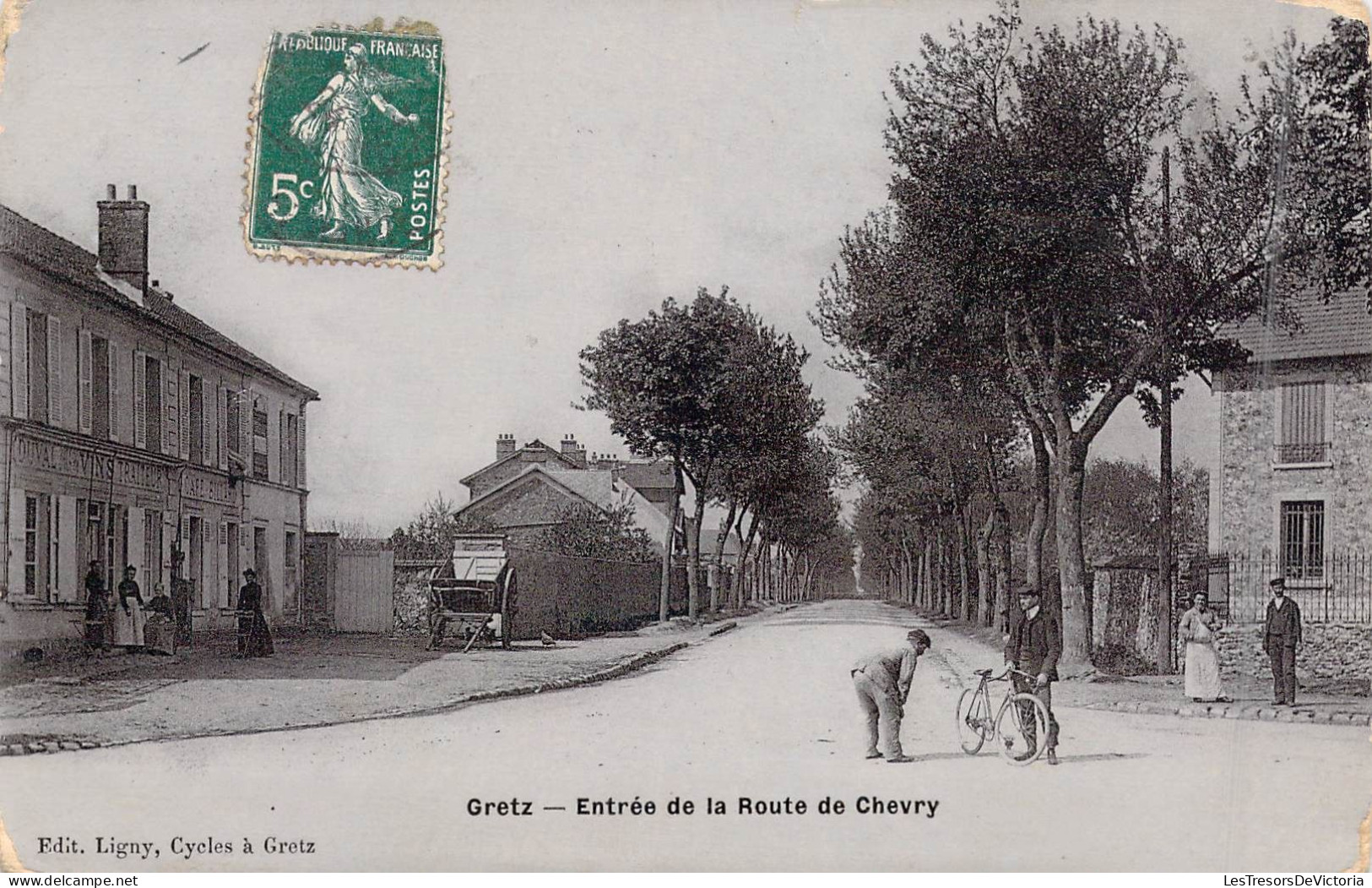 FRANCE - 77 - Gretz - Entrée De La Route De Chevry - Carte Postale Ancienne - Gretz Armainvilliers