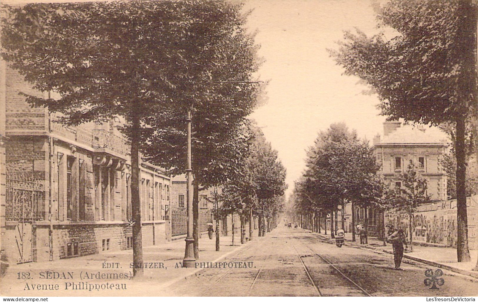 FRANCE - 08 - SEDAN - Avenue Philippoteau - Edit Sketzer - Carte Postale Ancienne - Sedan