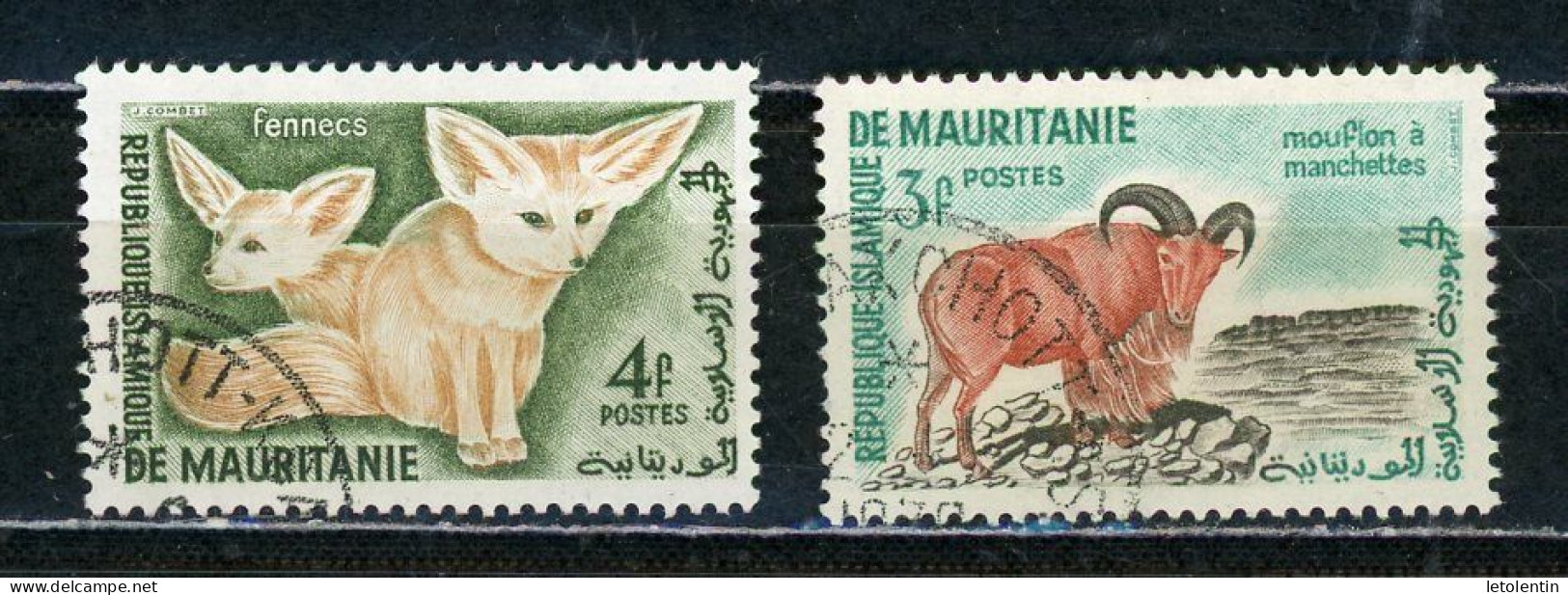 MAURITANIE : FAUNE -  N° Yvert 143+144 Obli. - Mauritanie (1960-...)
