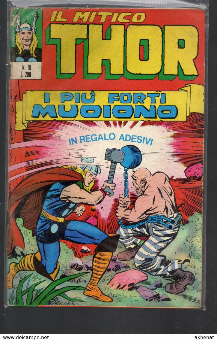 BIG - IL MITICO THOR . Ed. Corno 1971 Il N° 18 Usato . Difetti - Super Heroes