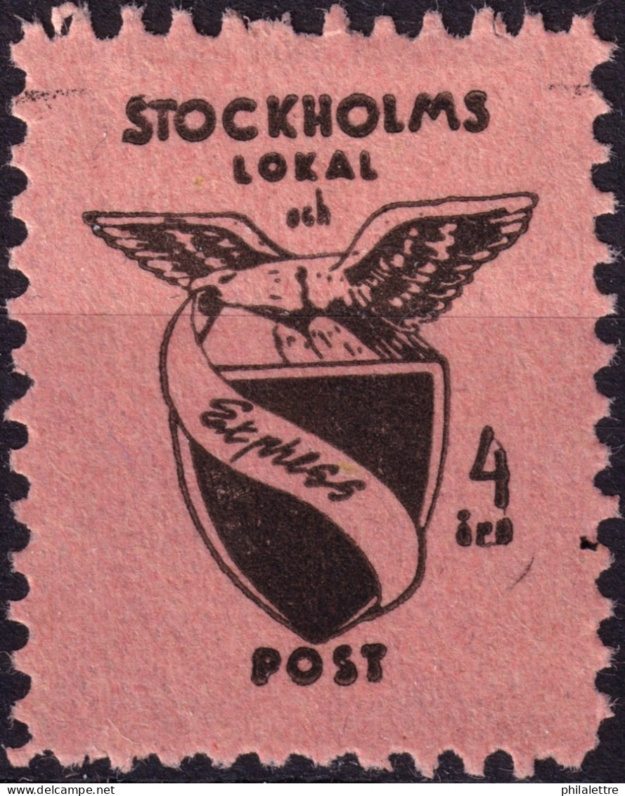 SUÈDE / SWEDEN - Local Post STOCKHOLM Express 4öre - Mint* - Emissions Locales