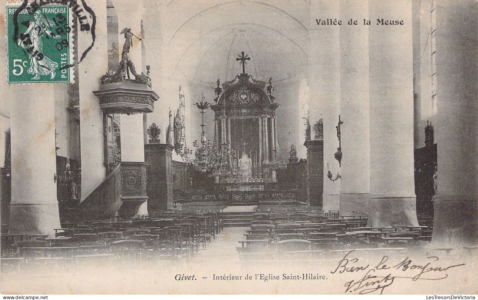 FRANCE - 08 - GIVET - Intérieur De L'église Saint Hilaire - Carte Postale Ancienne - Givet