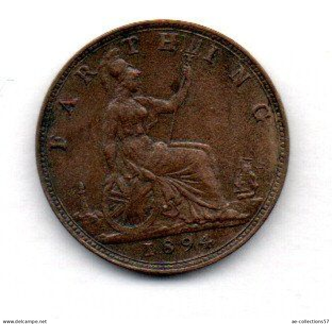 MA22867  --  Grande Bretagne Farthing 1894   --  TTB+ - B. 1 Farthing