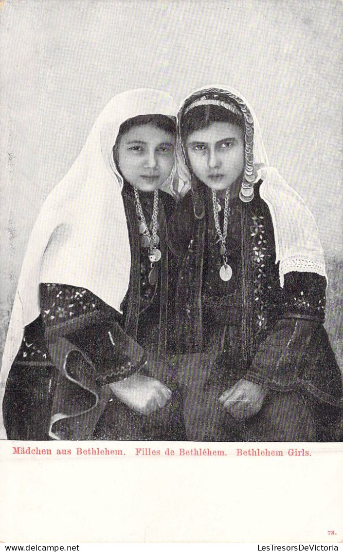 PALESTINE - Filles De Bethléhem - Carte Postale Ancienne - Palästina