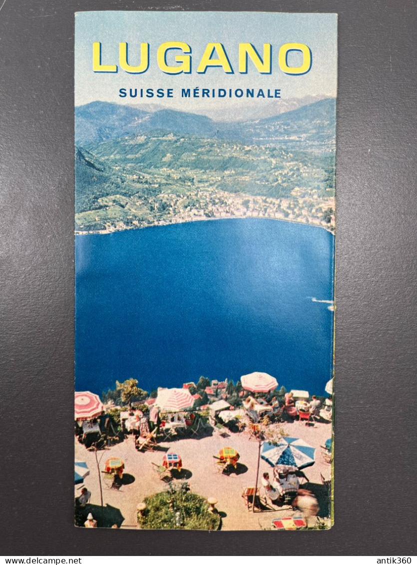 Ancien Dépliant Brochure Touristique LUGANO Suisse Méridionale - Dépliants Touristiques