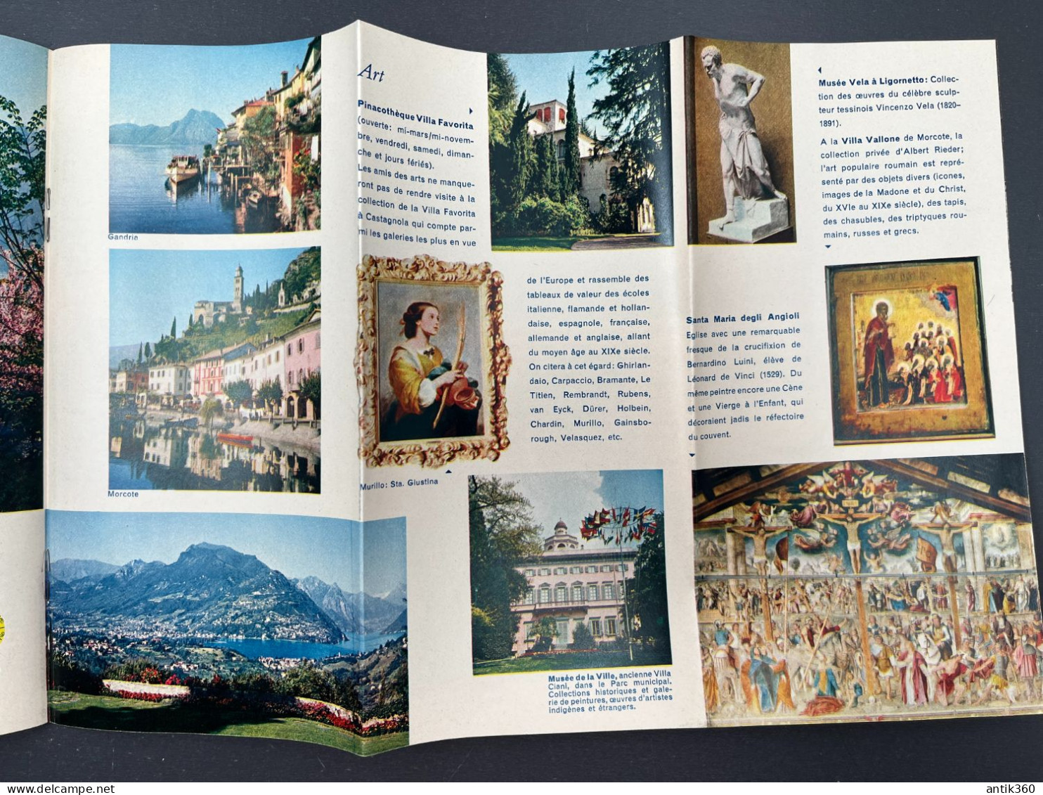 Ancien Dépliant Brochure Touristique LUGANO Suisse Méridionale - Dépliants Turistici