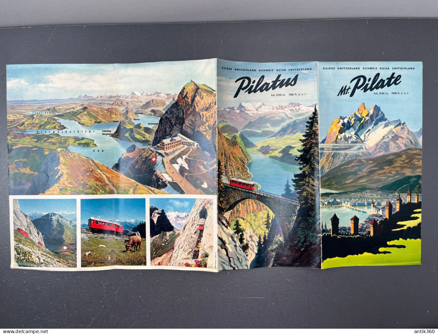 Ancien Dépliant Brochure Touristique PILATUS MONT PILATE Suisse - Toeristische Brochures