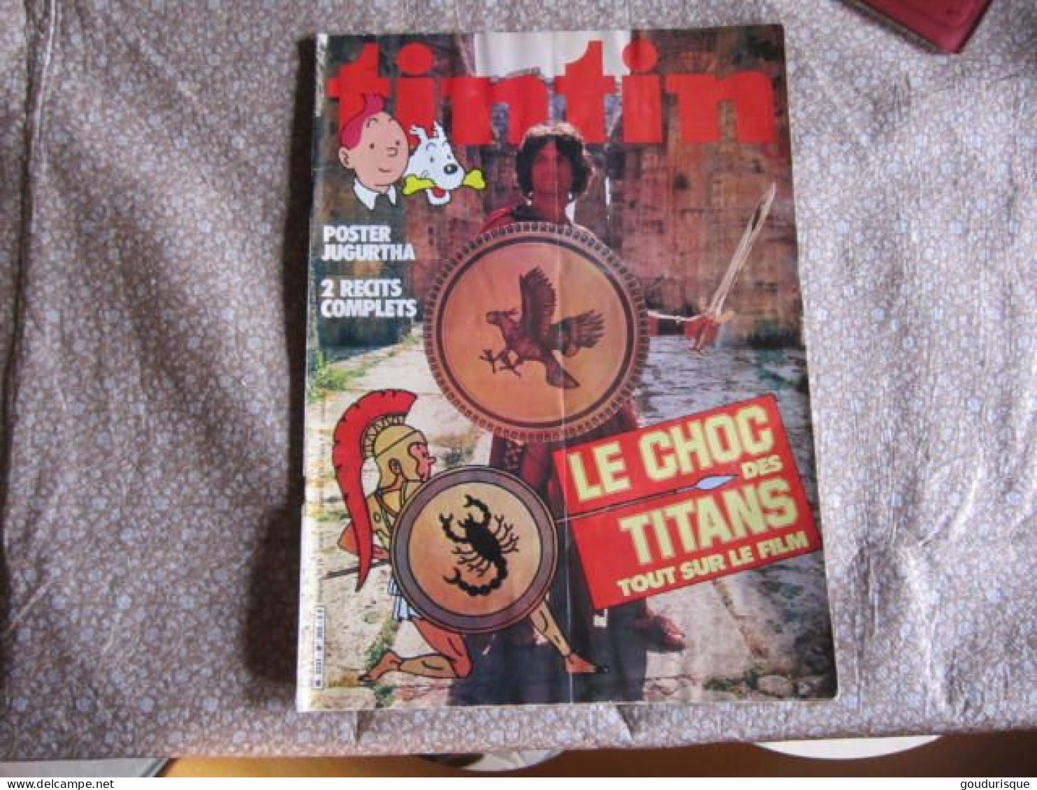 TINTIN JOURNAL DE   TINTIN  N°305 ILLUSTRATION COUVERTURE   HERGE - Tintin