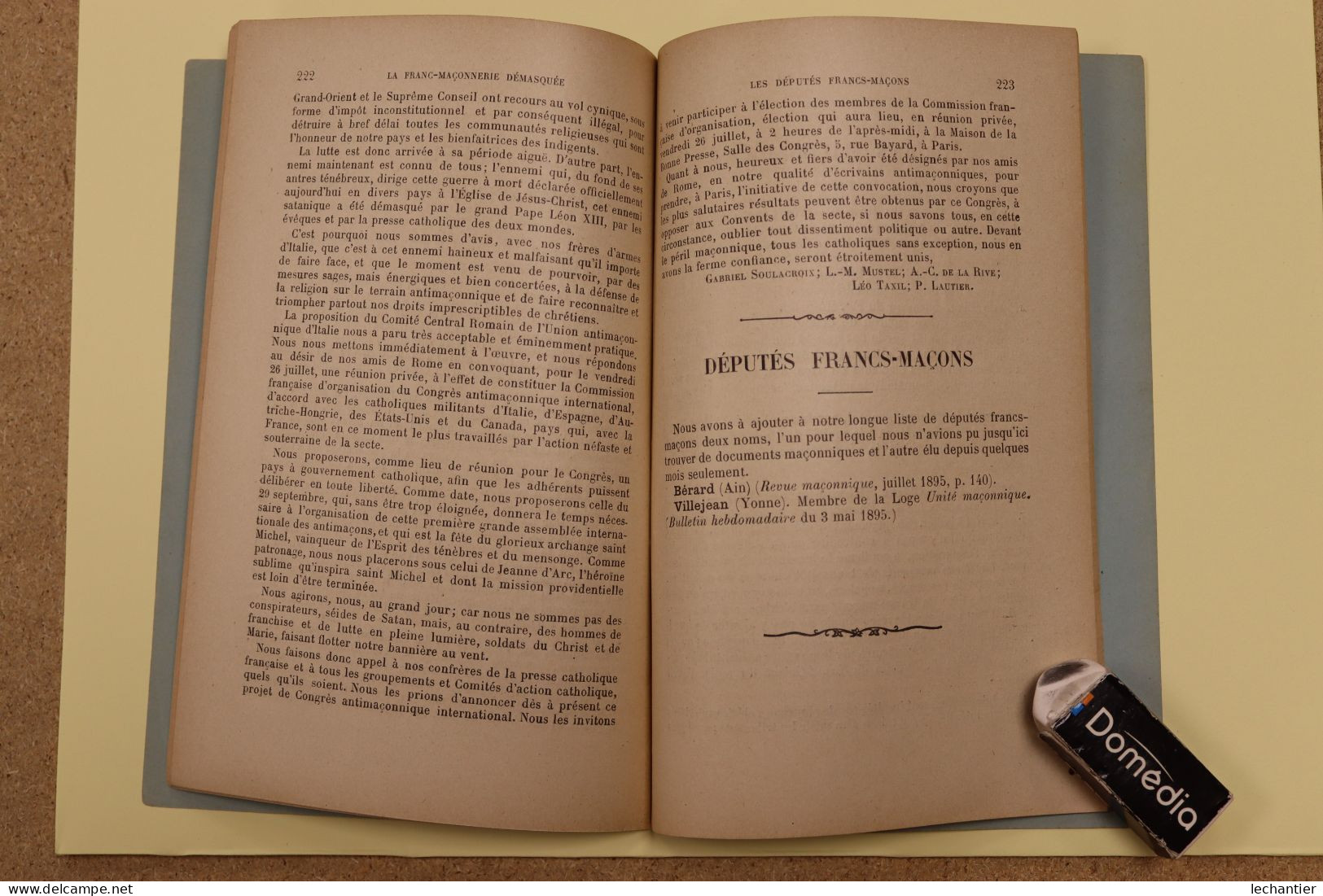 La  Franc - Maçonnerie Démasquée Juillet 1895 Nouvelle Série N° 17 145 Pages 12,5X19 Comme Neuf - Politik