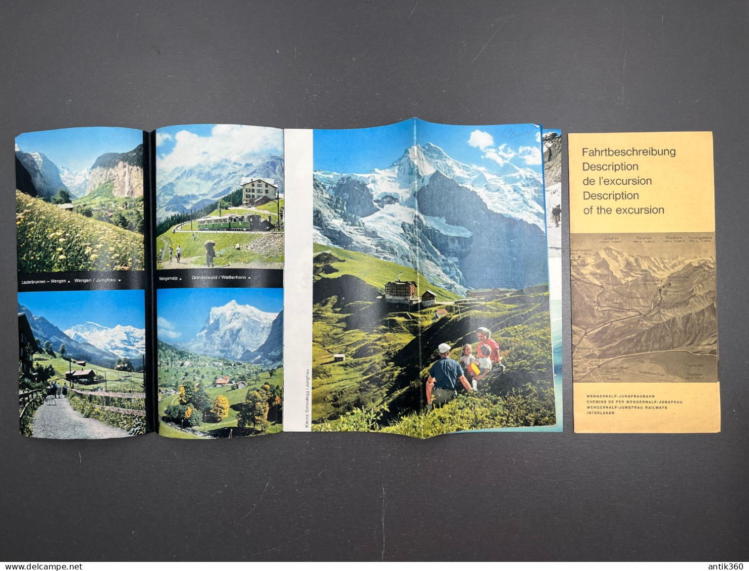 Ancien Dépliant Brochure Touristique JUNGFRAU Oberland Bernois Suisse - Tourism Brochures