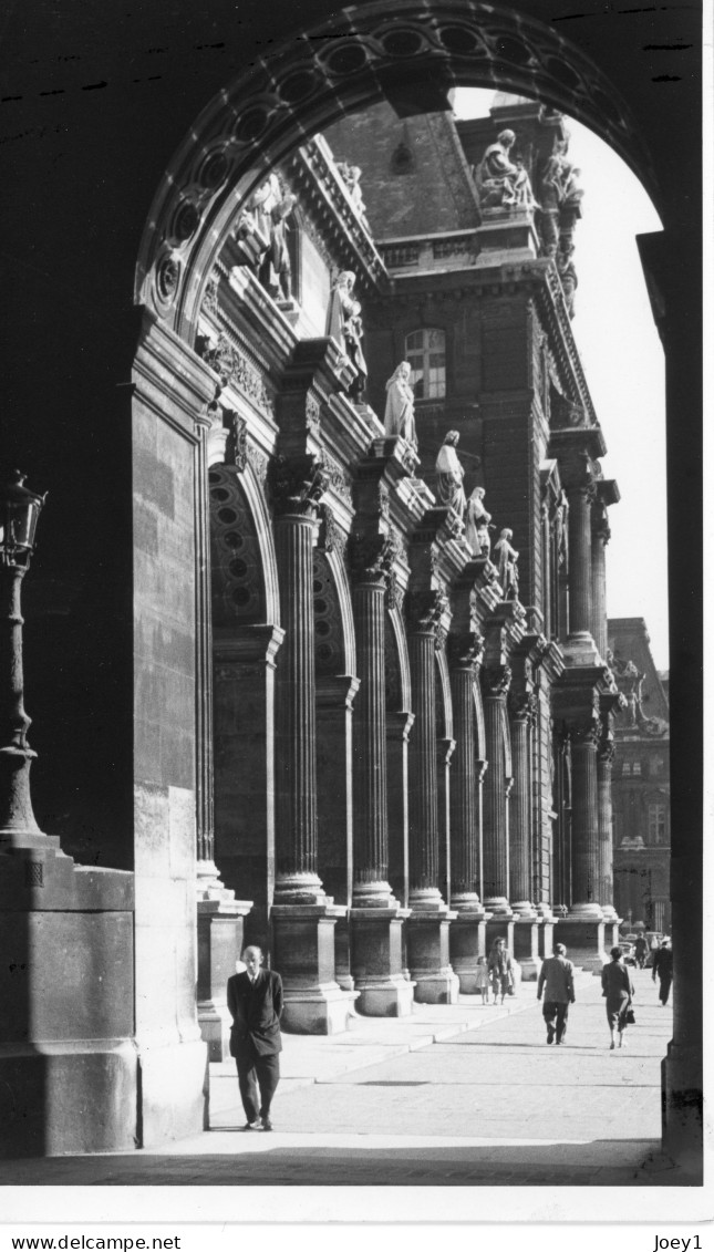 Photo Paris Vue Du Louvre Années 50 Format 14/24,photo Originale - Lugares