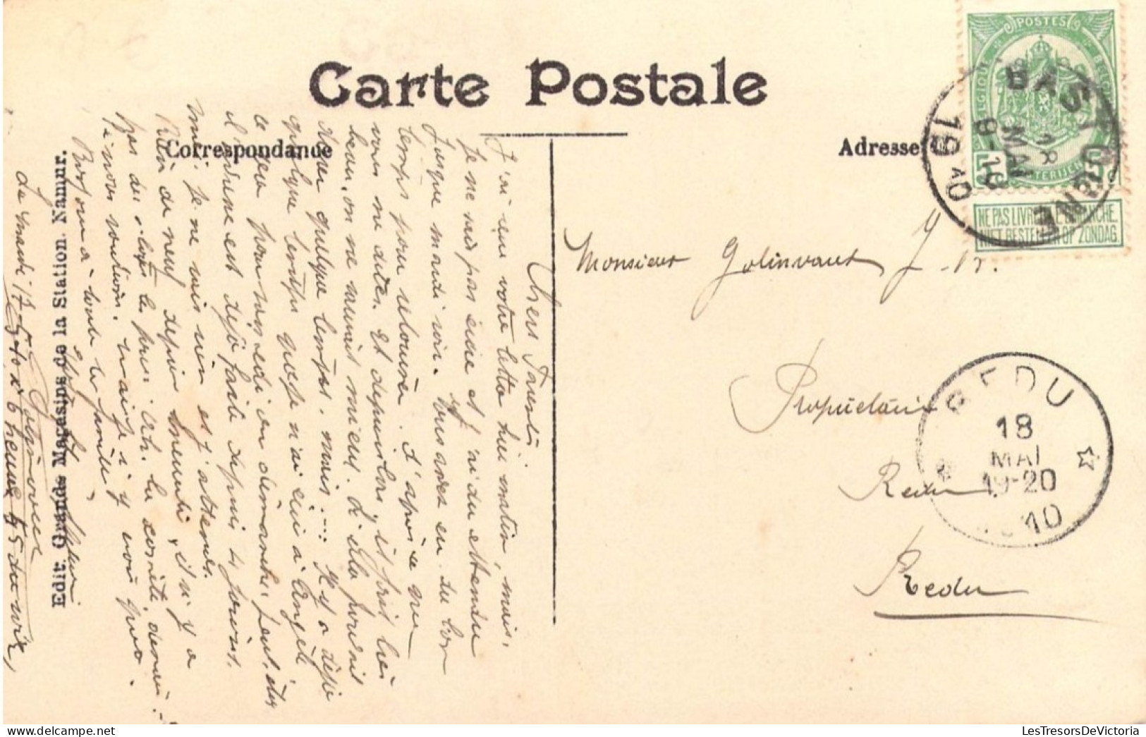 BELGIQUE - Environs De Namur - La Plante - Carte Postale Ancienne - Sonstige & Ohne Zuordnung