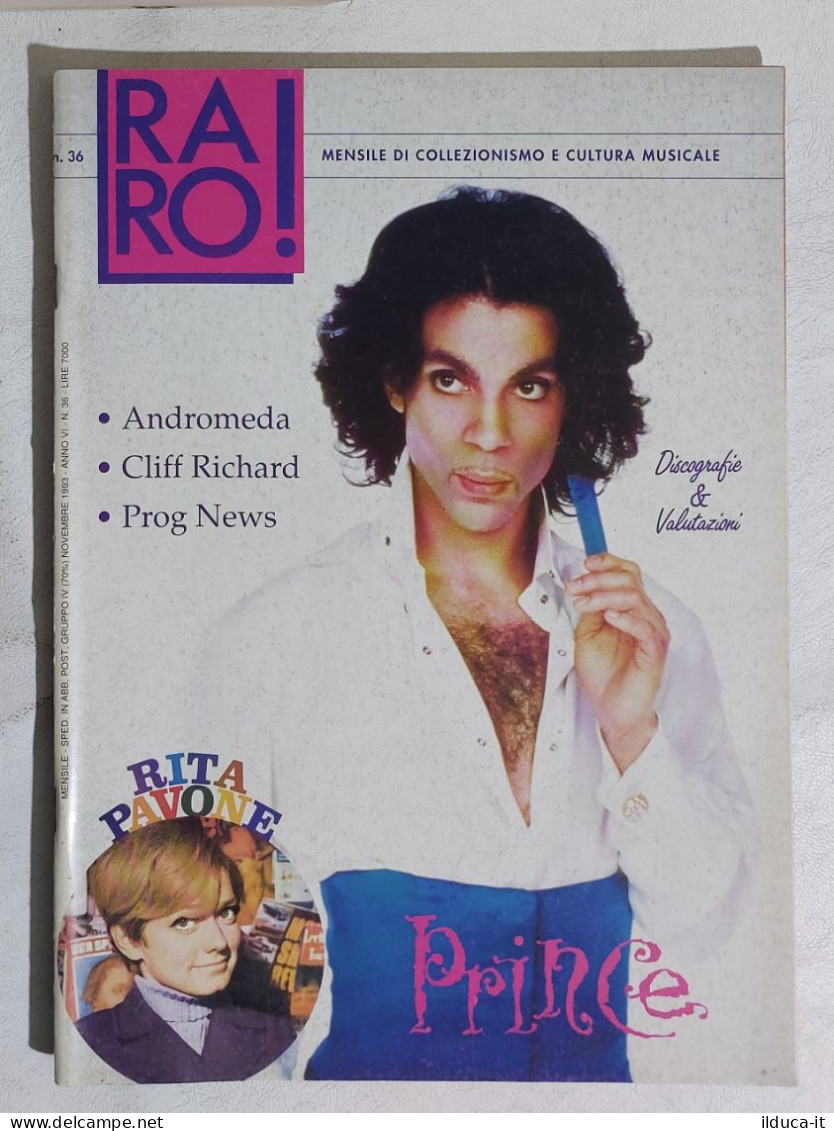 I113298 Rivista 1993 - RARO! N. 36 - Prince / Andromeda / Cliff Richard - Musique