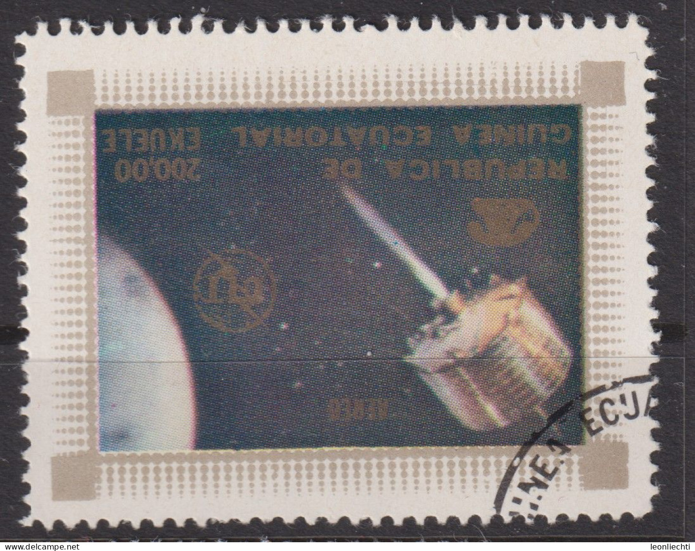 1976 Äquatorial-Guinea, Raumfahrt, Mi:GQ 835°, Yt:GQ PA65°, Communications Satellite, Aviation, Space Flight - Guinée Equatoriale