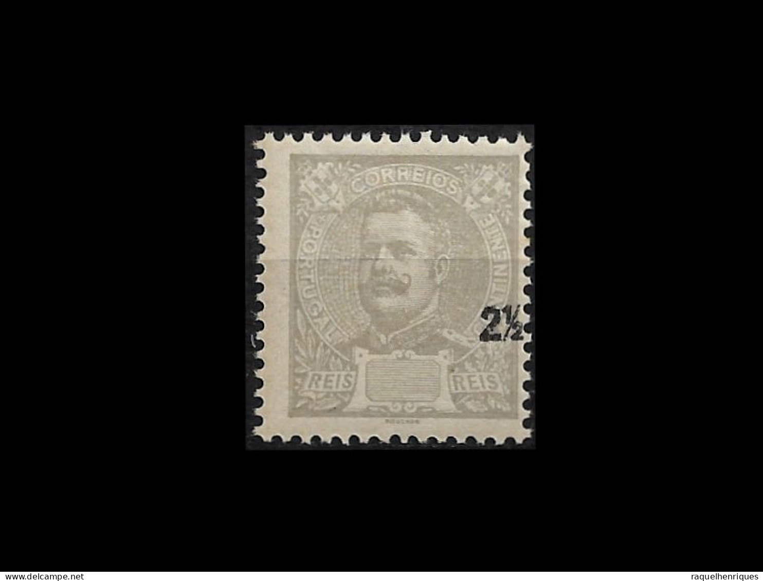 PORTUGAL STAMP - 1895 D. CARLOS I - TAXA DESLOCADA - ERROR VALUE DISPLACED MNH (LESP#20) - Proofs & Reprints