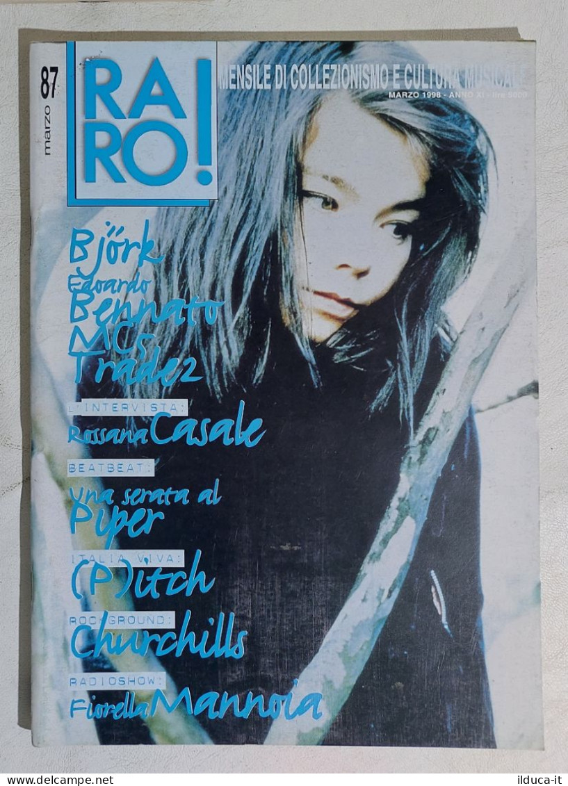 I113322 Rivista 1998 - RARO! N. 87 - Bjork / Edoardo Bennato / Tradez - Música