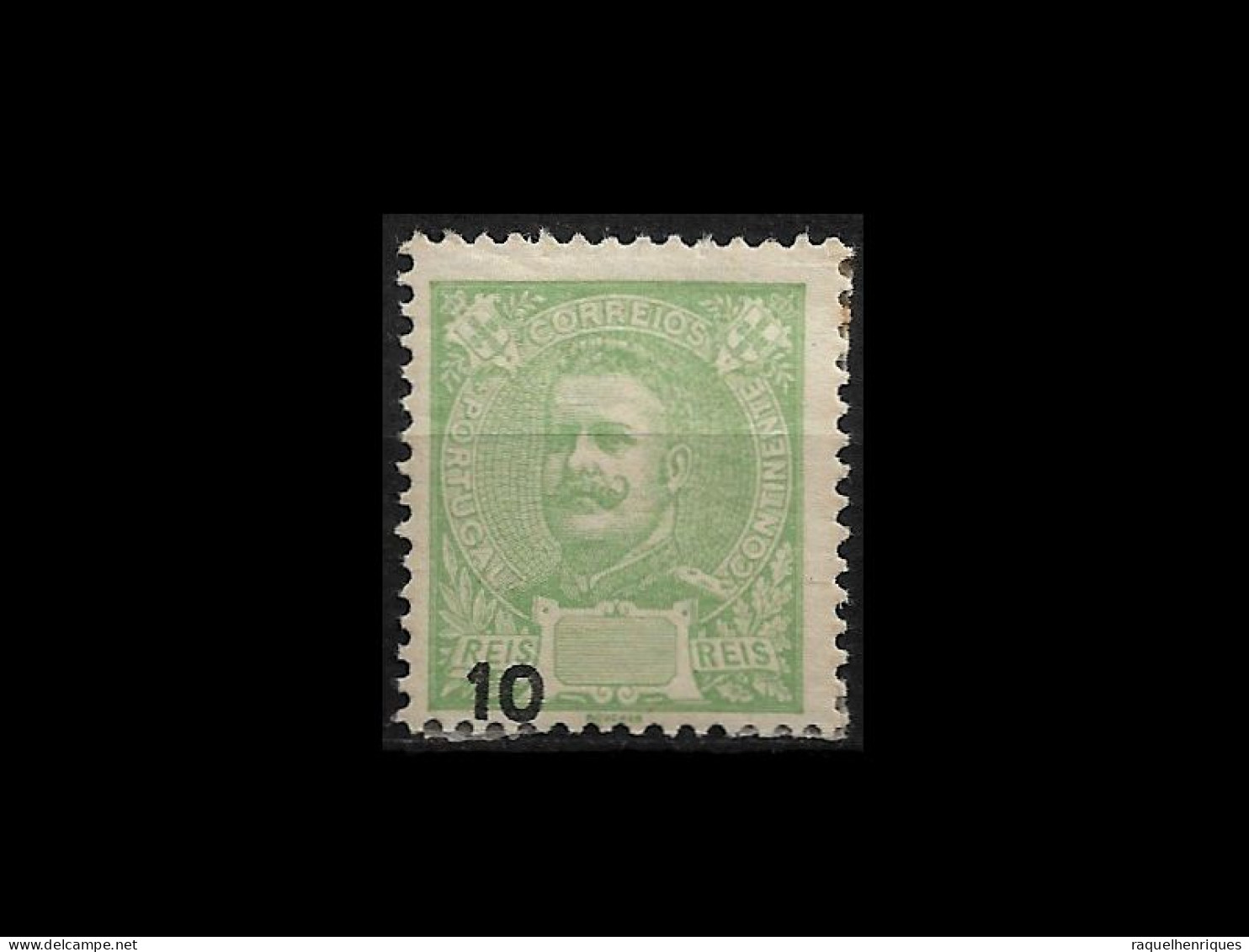 PORTUGAL STAMP - 1895 D. CARLOS I - TAXA DESLOCADA - ERROR VALUE DISPLACED MH (LESP#21) - Prove E Ristampe