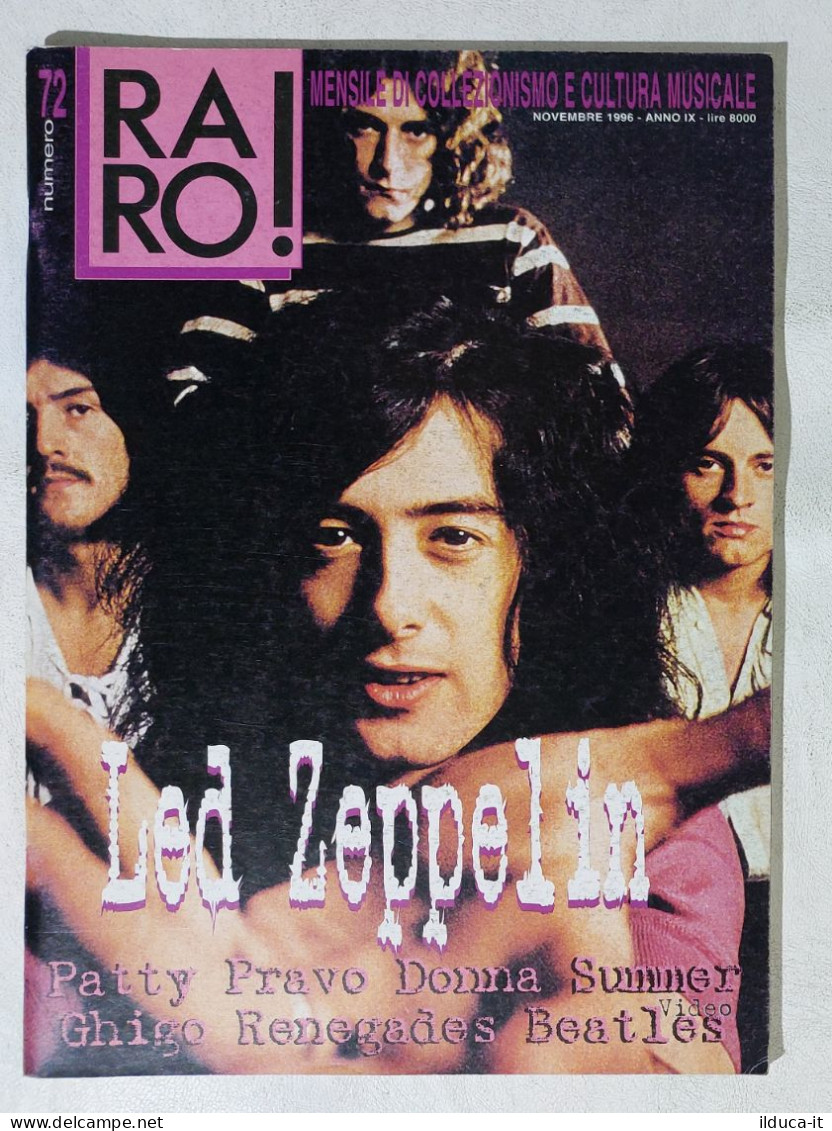 I113378 Rivista 1996 - RARO! N. 72 - Led Zeppelin / Patty Pravo / Donna Summer - Musique