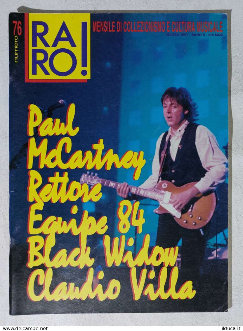 I113382 Rivista 1997 - RARO! N. 76 - Paul McCartney / Rettore / Equipe 84 - Music