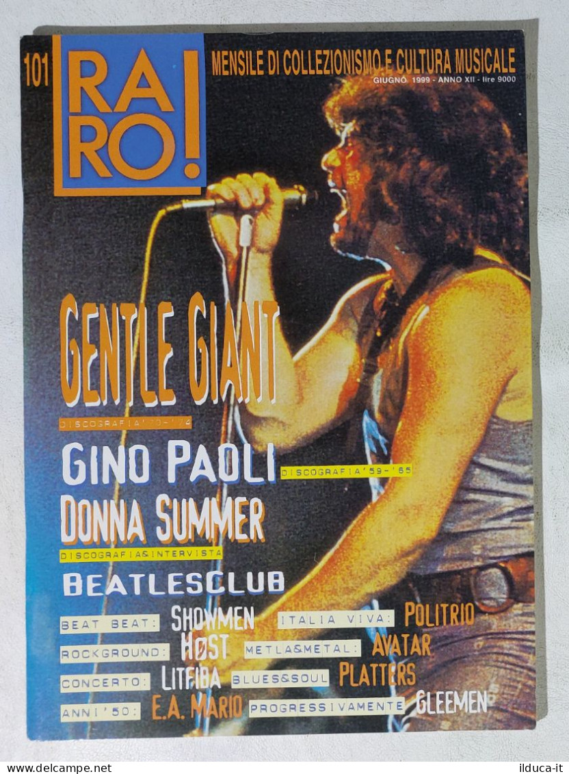 I113386 Rivista 1999 - RARO! N. 101 - Gentle Giant / Gino Paoli / Donna Summer - Music